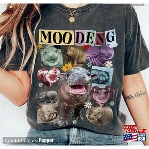 Moo Deng The Eras Tour Shirt Bouncy Pig Tshirt Cute Thai Baby Hippo